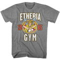 Etheria Gym Masters of the Universe t-shirt in graphite heather