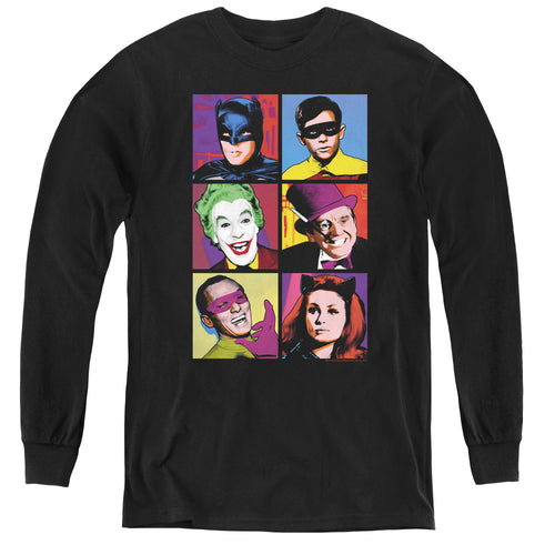 Batman Pop Cast Youth Long Sleeve T-Shirt
