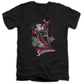 Justice League Superman Red & Gray V-Neck T-Shirt