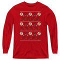 The Flash The Flash Ugly Christmas Sweater 
 Youth Long Sleeve T-Shirt