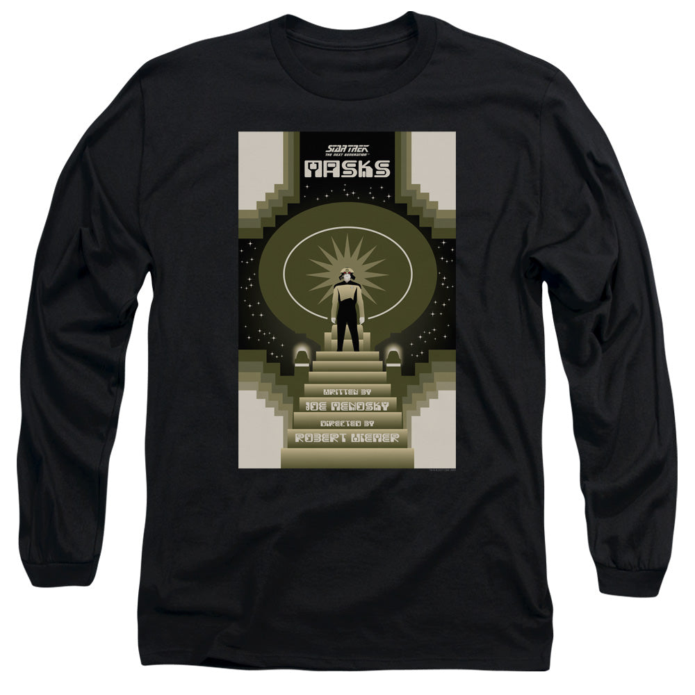 Star Trek Masks Black Long Sleeve T-Shirt