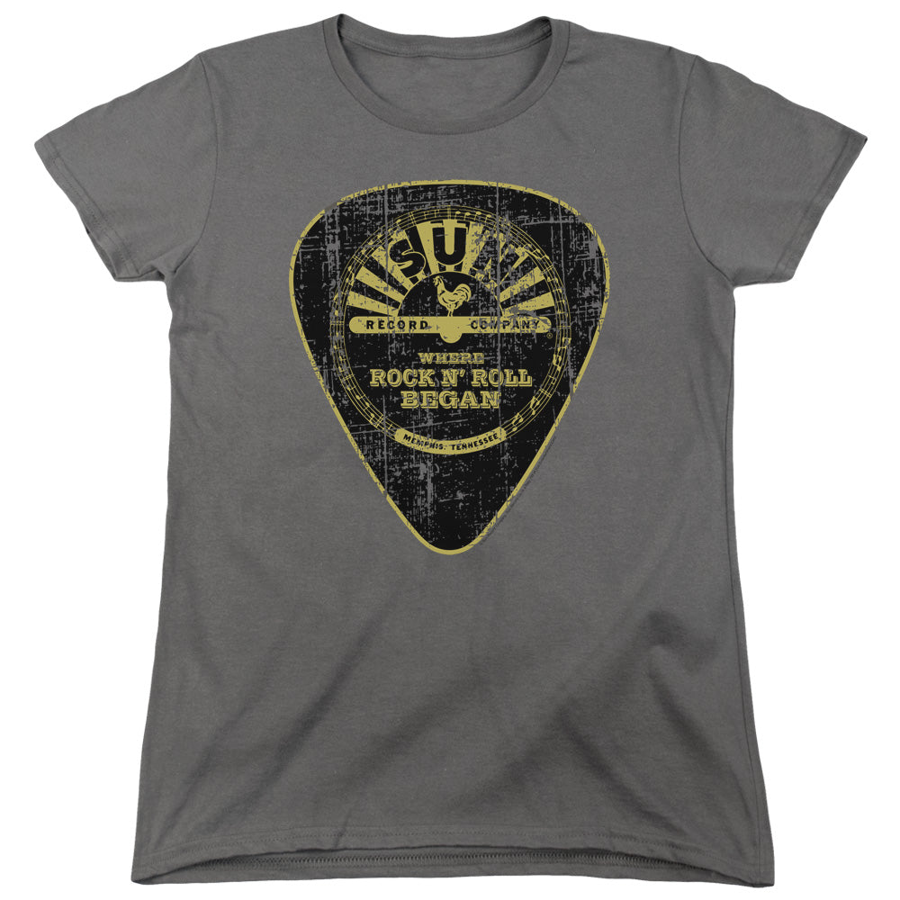 Sun Records Guitar Pick Womens T-Shirt