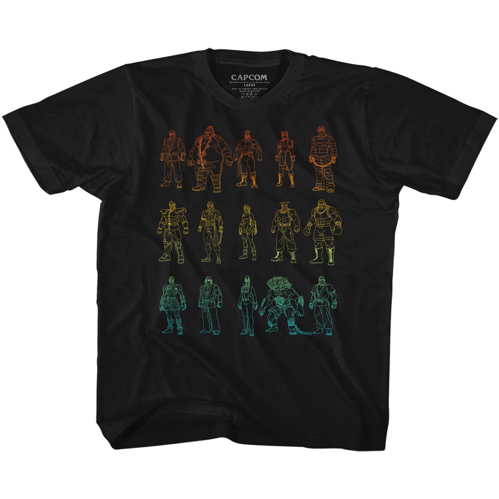 Street Fighter Outlines Youth/Toddler T-Shirt