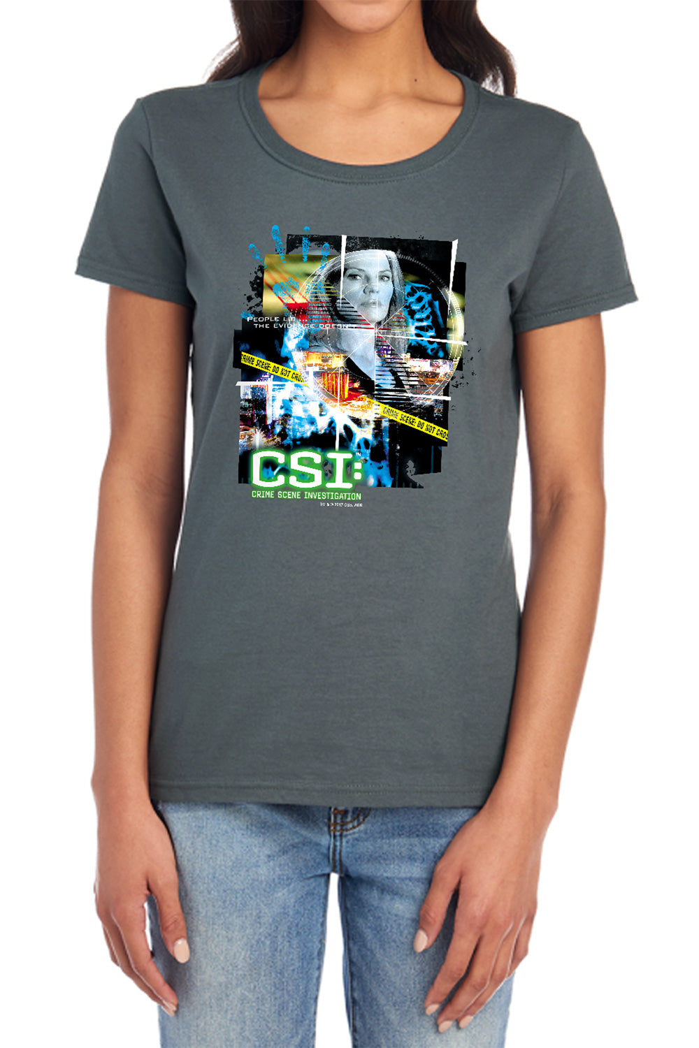 CSI Evidence Collage Womens T-Shirt