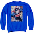 Superman Flight of Steel Royal Crewneck Sweatshirt