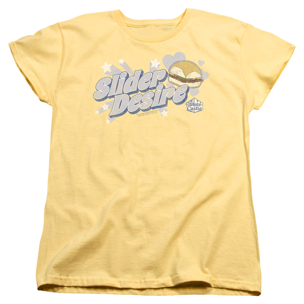 White Castle Slider Desire Womens T-Shirt