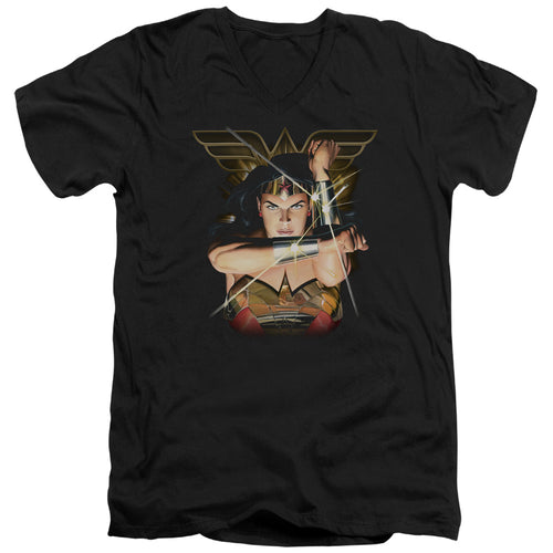 Justice League Deflection V-Neck T-Shirt