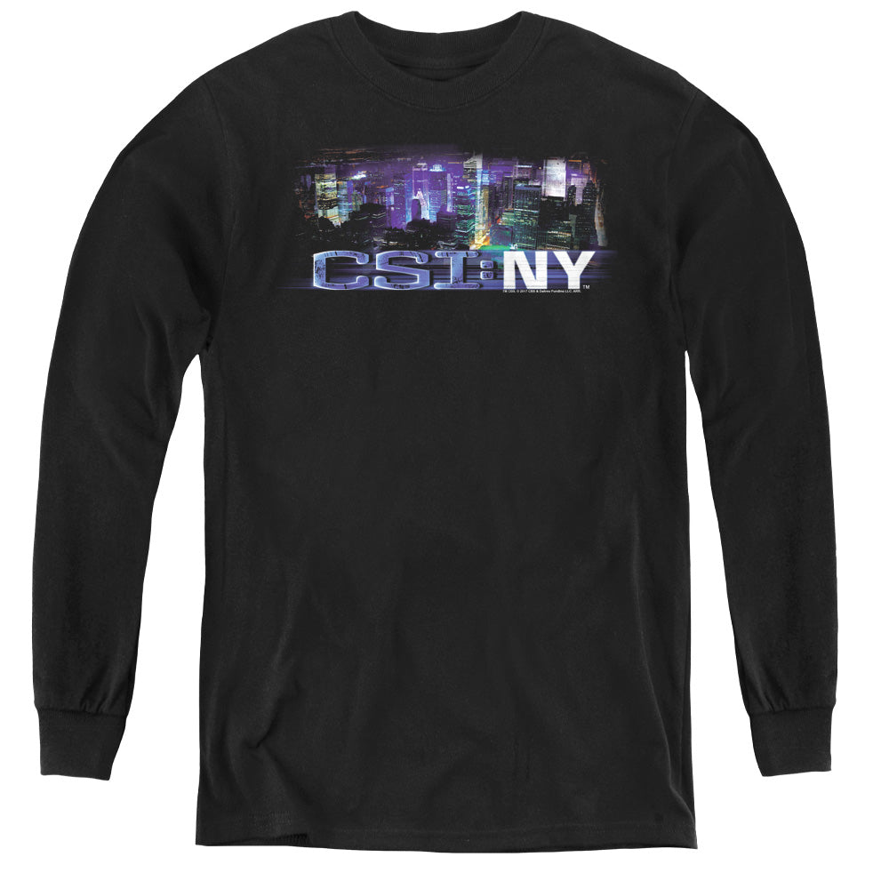 CSI: NY Never Rests Youth Long Sleeve T-Shirt