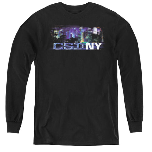 CSI: NY Never Rests Youth Long Sleeve T-Shirt
