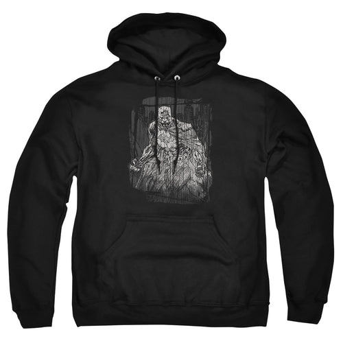 Batman Pencilled Rain Pullover Hoodie
