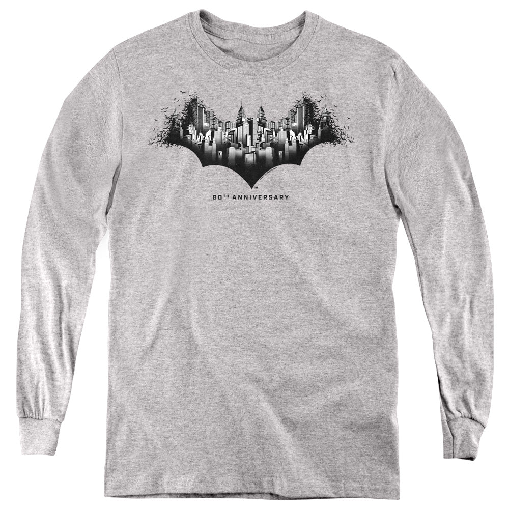 Batman Gotham Shield Youth Long Sleeve T-Shirt
