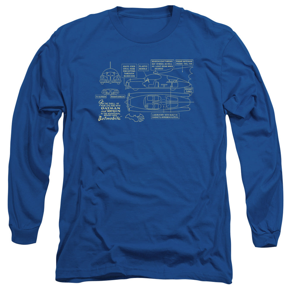 Batman Batmobile Long Sleeve T-Shirt
