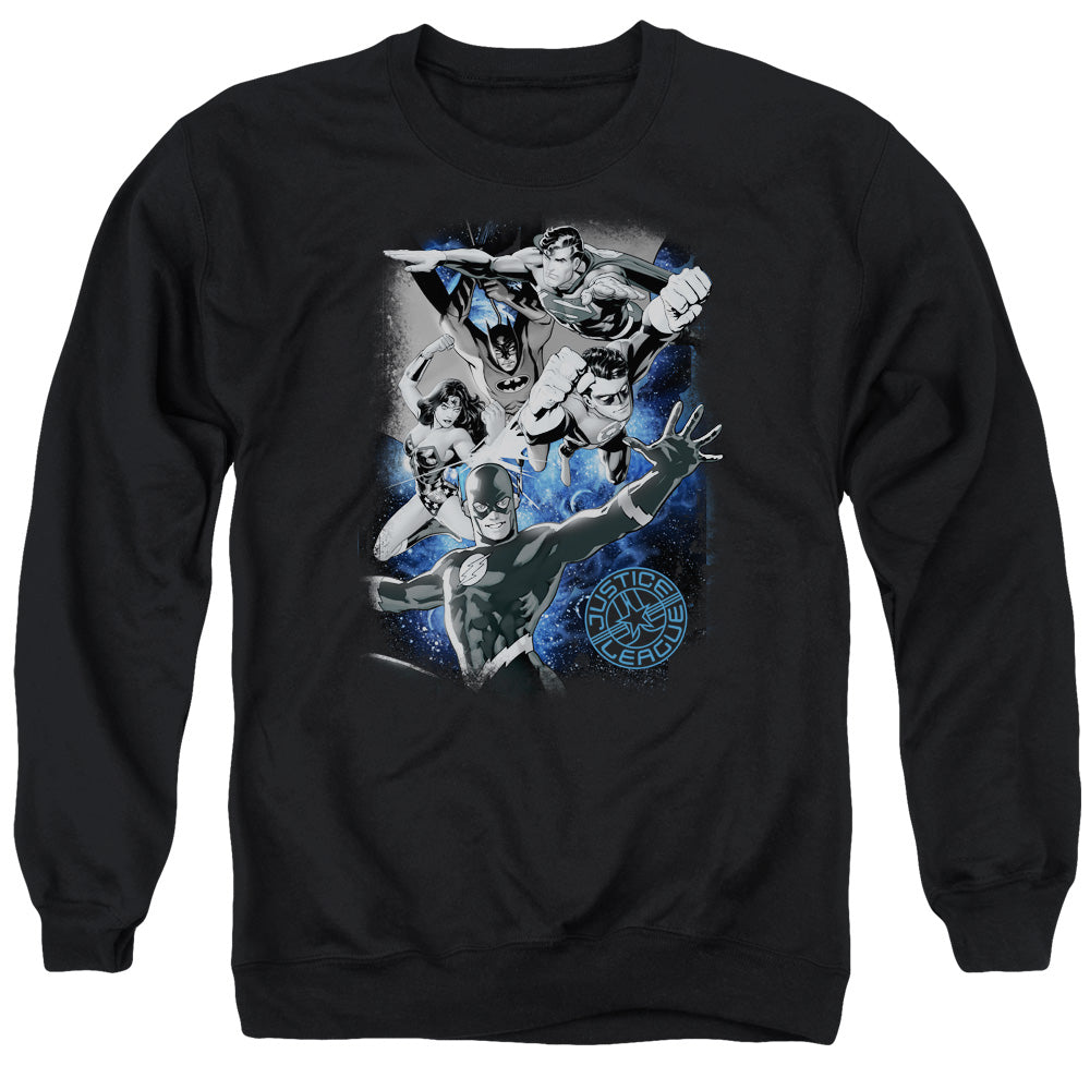 Justice League Galactic Attack Nebula Crewneck Sweatshirt