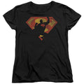 Superman S Shield Knockout Womens T-Shirt