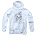 Superman Exploding Space Sketch Youth Hoodie