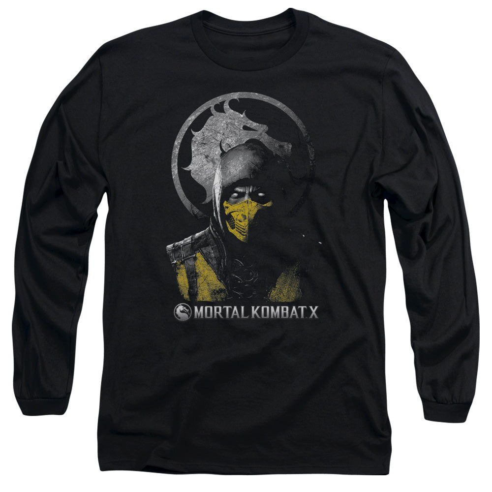 Mortal Kombat X Scorpion Bust Long Sleeve T-Shirt