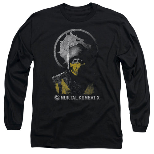 Mortal Kombat X Scorpion Bust Long Sleeve T-Shirt
