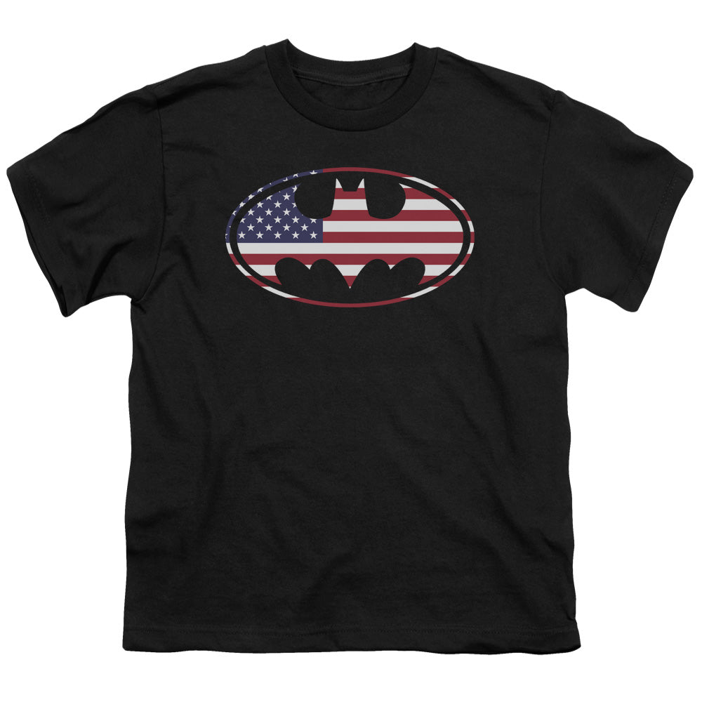 Batman American Flag Oval Youth/Toddler T-Shirt