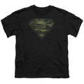 Superman Camo Logo Distressed Youth/Toddler T-Shirt