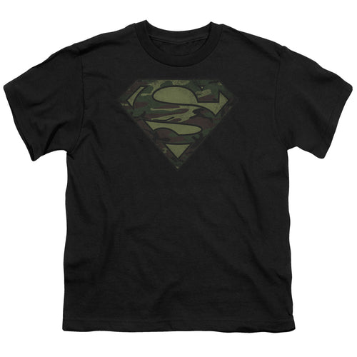 Superman Camo Logo Distressed Youth/Toddler T-Shirt