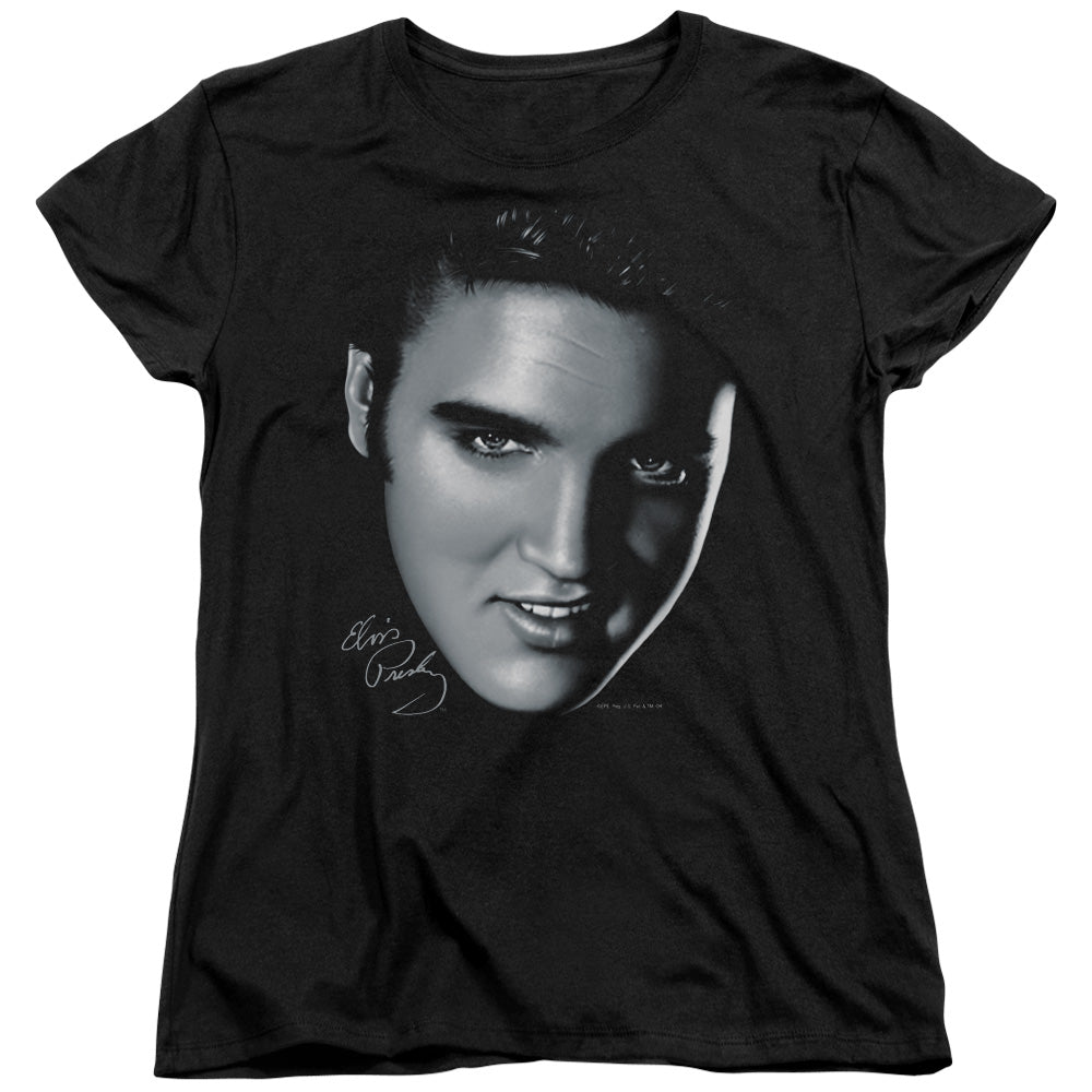 Elvis Presley Big Face Womens T-Shirt