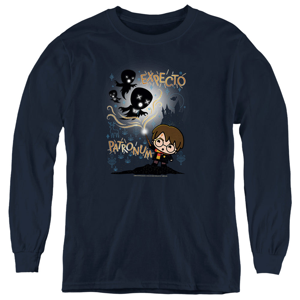 Harry Potter Expecto Patronum Chibi Potter Youth Long Sleeve T-Shirt