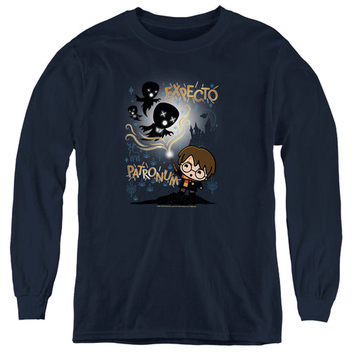 Harry Potter Expecto Patronum Chibi Potter Youth Long Sleeve T-Shirt