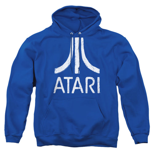Atari Rough Logo Royal Blue Pullover Hoodie