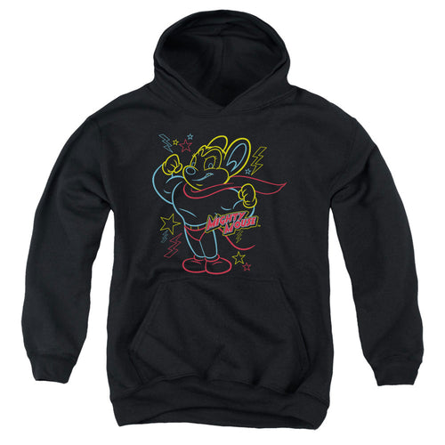 Mighty Mouse Neon Hero Youth Hoodie