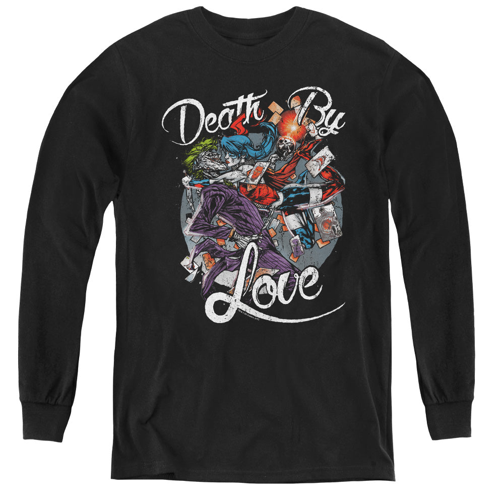 Batman Death By Love Youth Long Sleeve T-Shirt