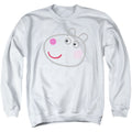 Peppa Pig White Out Suzy Sheep Face Crewneck Sweatshirt