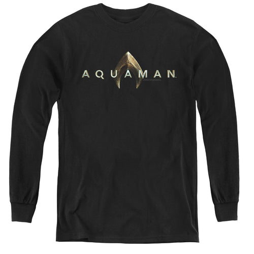 Aquaman Logo Youth Long Sleeve T-Shirt