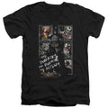 Batman Running The Asylum V-Neck T-Shirt