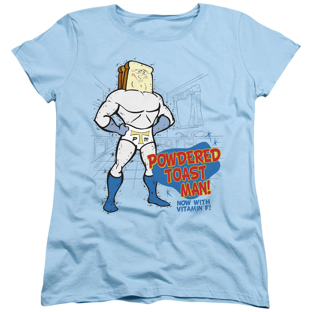 Ren and Stimpy Powdered Toast Man Womens T-Shirt