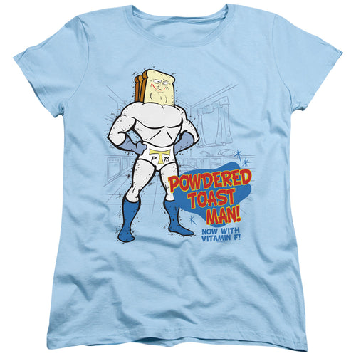 Ren and Stimpy Powdered Toast Man Womens T-Shirt