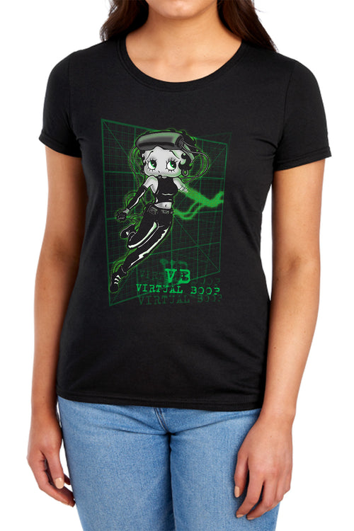 Betty Boop Virtual Boop Womens T-Shirt