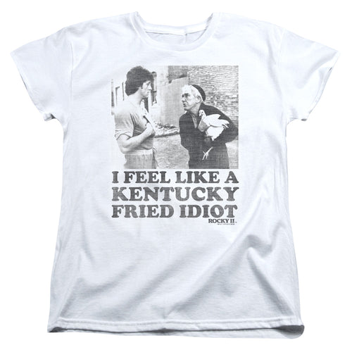 Rocky Fried Idiot Womens T-Shirt