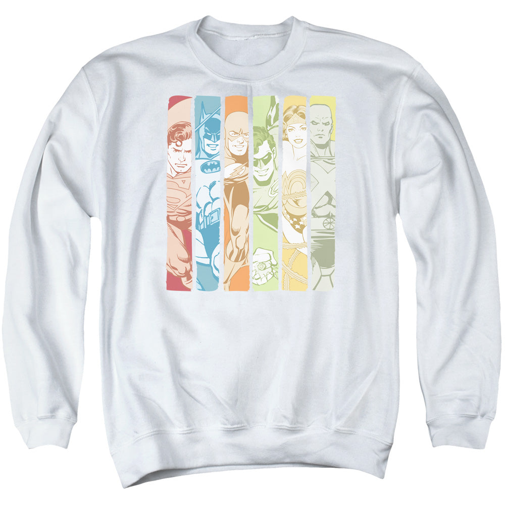 DC Comics Justice League Columns Crewneck Sweatshirt