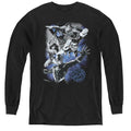 Justice League Galactic Attack Nebula Youth Long Sleeve T-Shirt