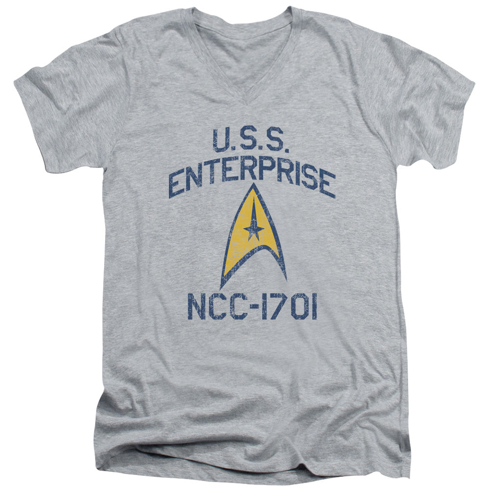 Star Trek Enterprise Collegiate Arch V-Neck T-Shirt