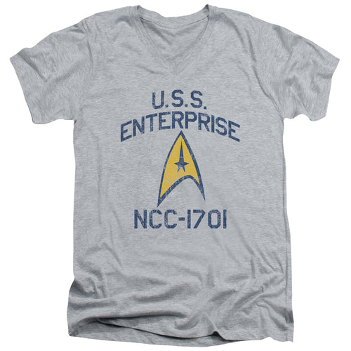 Star Trek Enterprise Collegiate Arch V-Neck T-Shirt