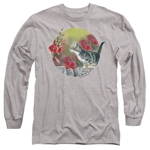 Wild Wings Kitten Flowers Long Sleeve T-Shirt
