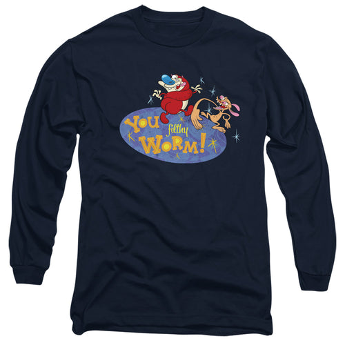 Ren and Stimpy You Filthy Worm! Long Sleeve T-Shirt