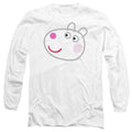 Peppa Pig White Out Suzy Sheep Face Long Sleeve T-Shirt