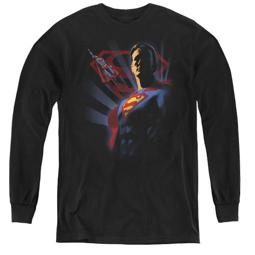 Superman Super Deco Youth Long Sleeve T-Shirt
