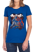 Batman Raging Bat Womens T-Shirt