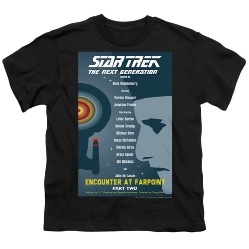 Star Trek Encounter at Farpoint Part Two Black Youth/Toddler T-Shirt