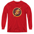 The Flash Chest Logo Youth Long Sleeve T-Shirt