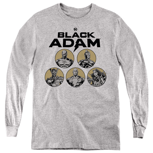 Black Adam Black Adam Contrast Group Youth Long Sleeve T-Shirt