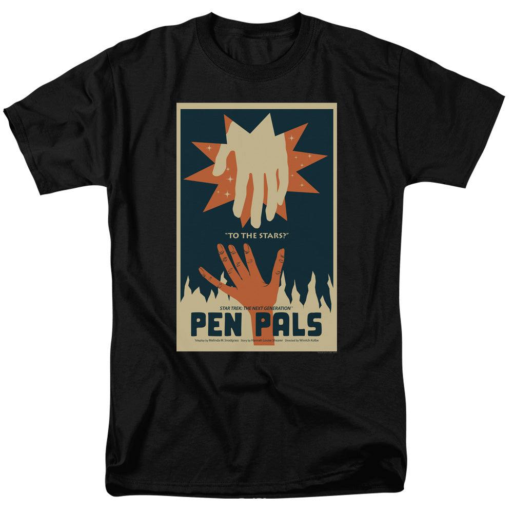 Star Trek Pen Pals Black T-Shirt
